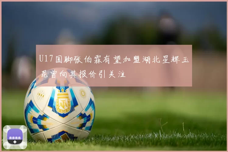 U17国脚张伯霖有望加盟湖北星辉玉昆曾向其报价引关注